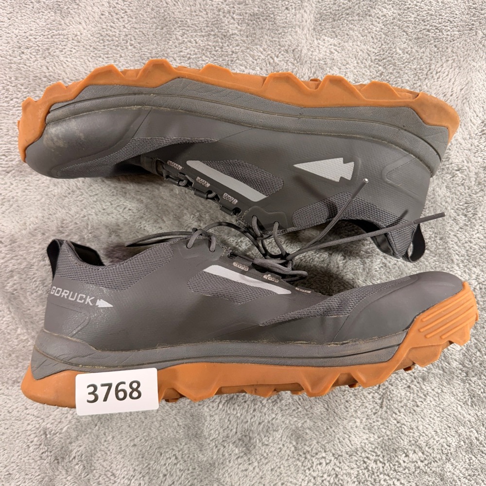 GORUCK Mackall Training Shoes Men 11 Grey Gum Sole Rucking Sneakers 811-11005300